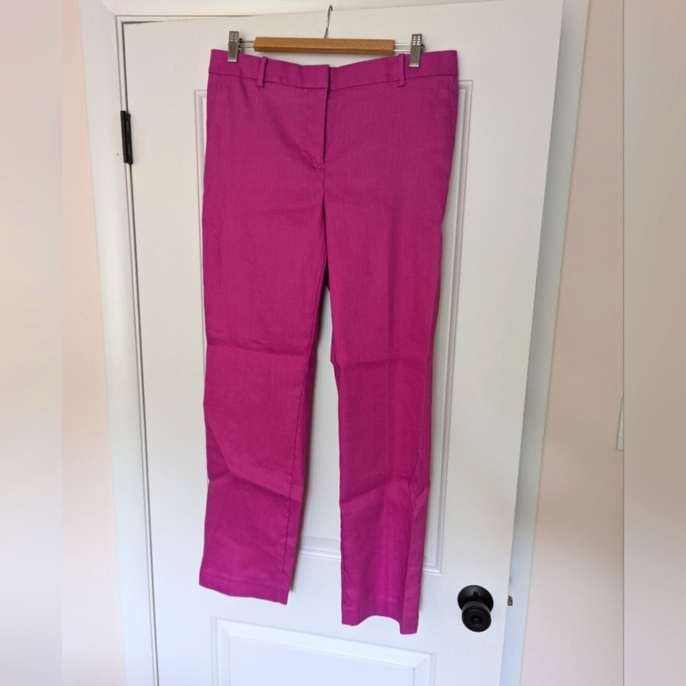 NWT Ann Taylor Linen Blend Straight Pant